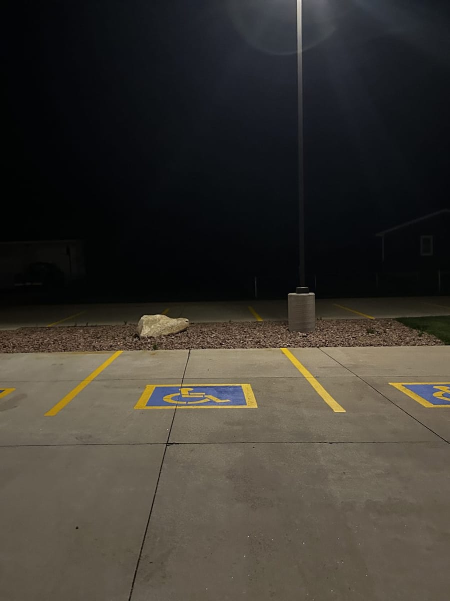 ADA stalls at night